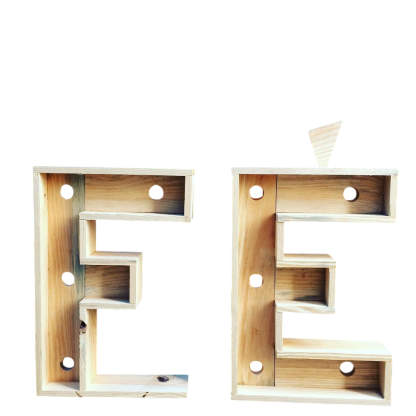 Letra caixa iluminada FÉ